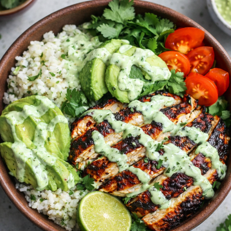 cilantro lime chicken bowl