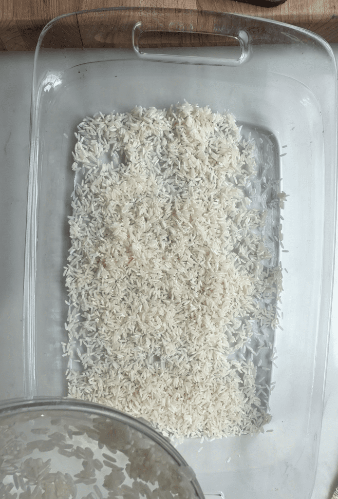 first layer of rice