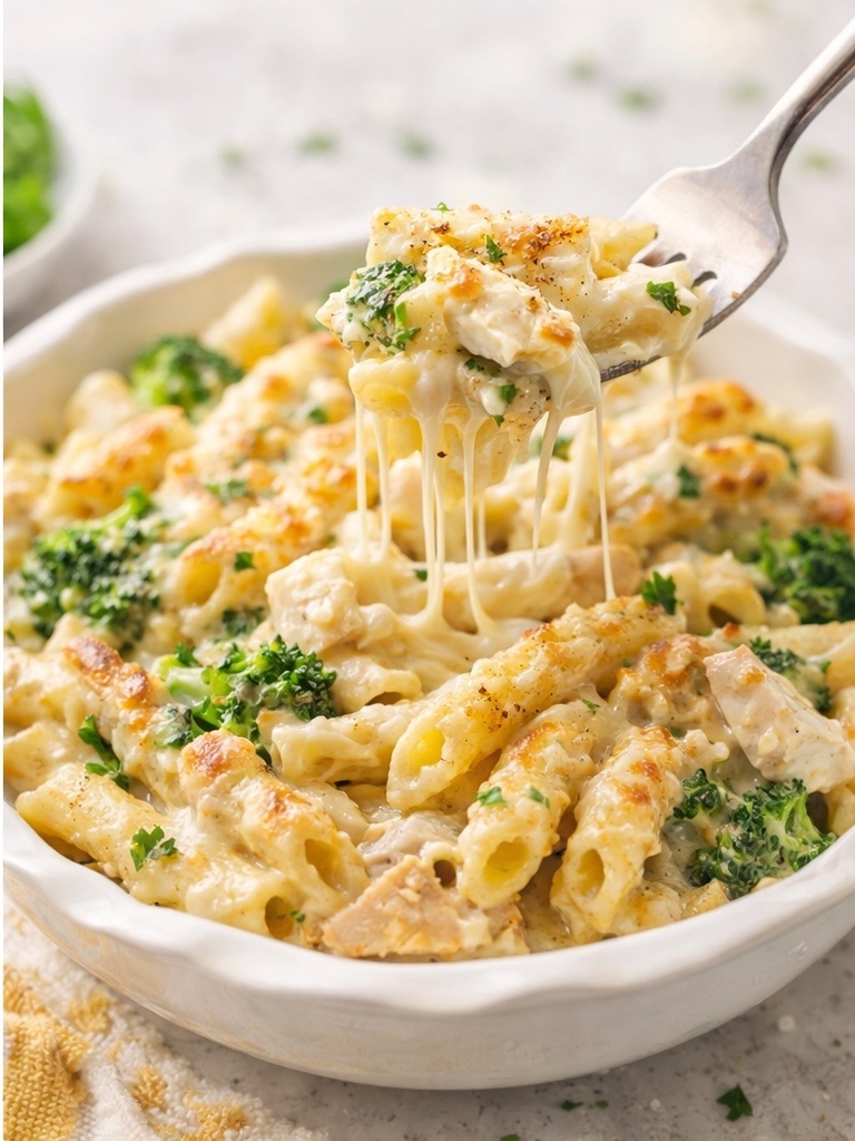 chicken and broccoli alfredo bake 