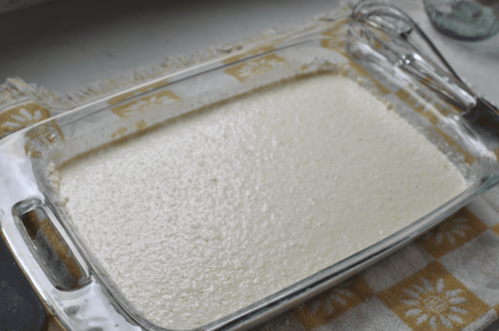 heavy cream and parmesan butter and spices mixed together 